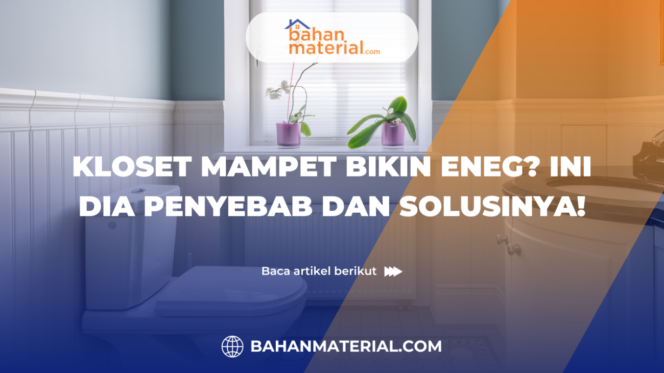 Kloset Mampet Bikin Eneg Ini Dia Penyebab dan Solusinya