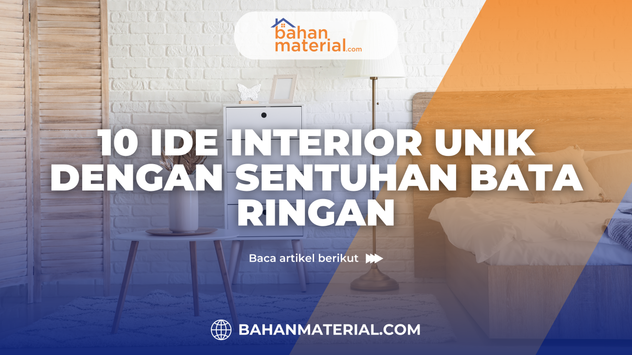 10 Ide Interior Unik dengan Sentuhan Bata Ringan