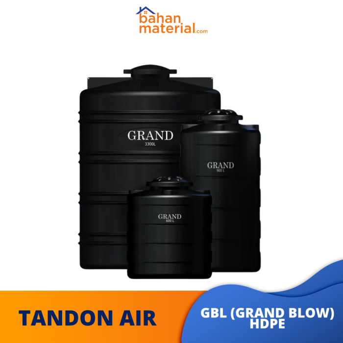 Bahanmaterial Tandosn Air Tedmon GBL (GRAND BLOW) HDPE