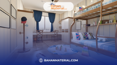 Desain Keramik Kamar Tidur Anak Ceria, Aman, dan Estetik (2)