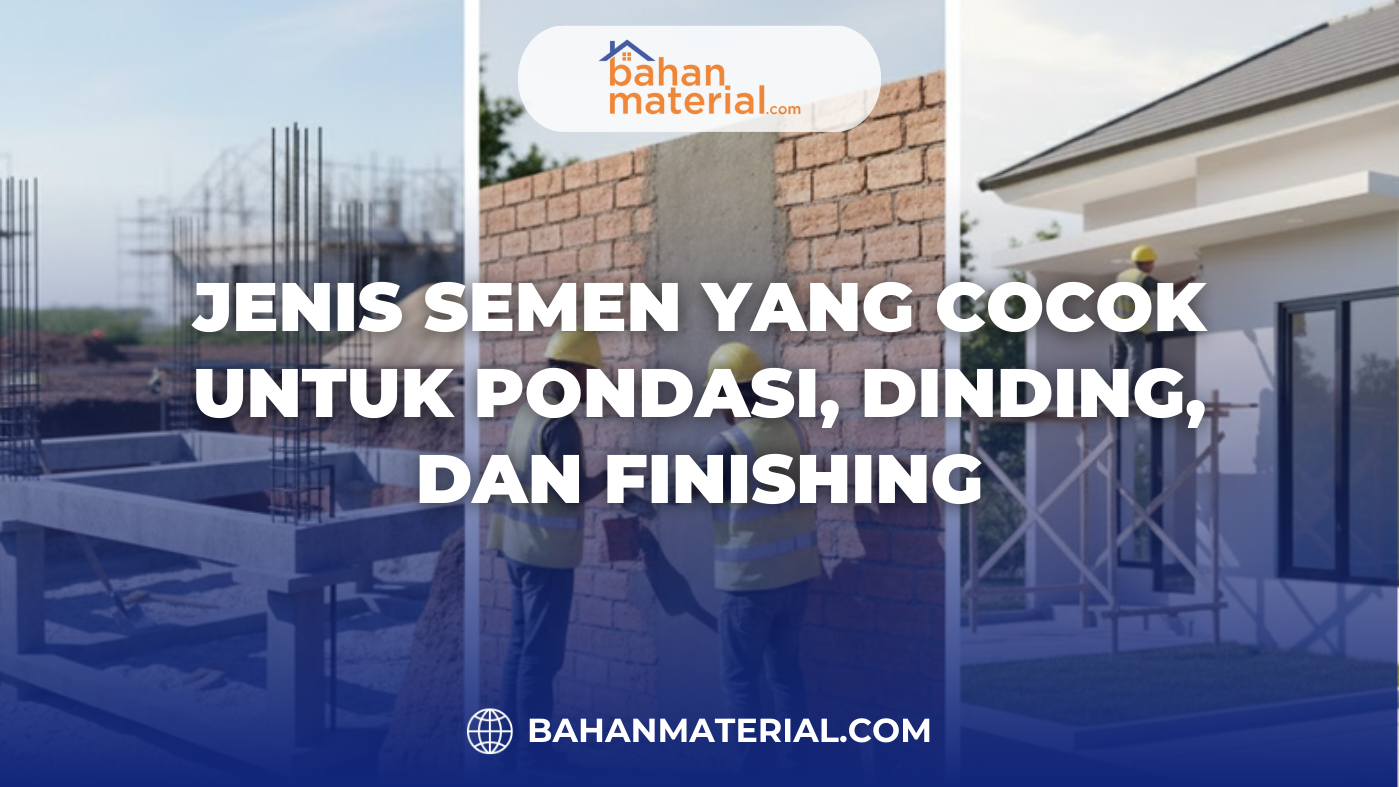 Jenis Semen yang Cocok untuk Pondasi, Dinding, dan Finishing